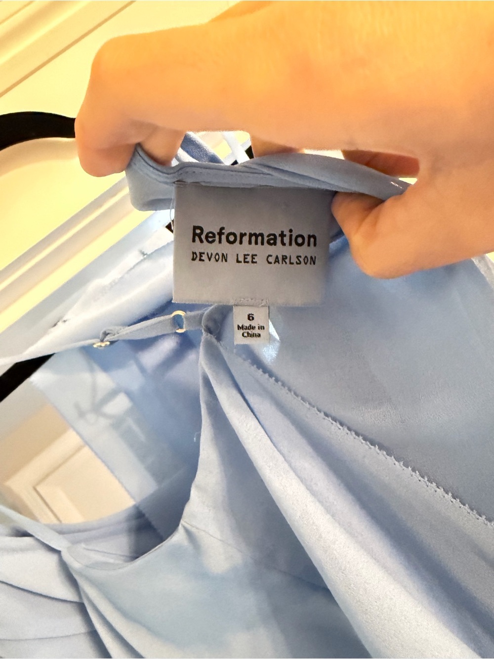 Reformation Devon Lee Carlson Blue Set Blue Size 6 - Picture 7 of 8
